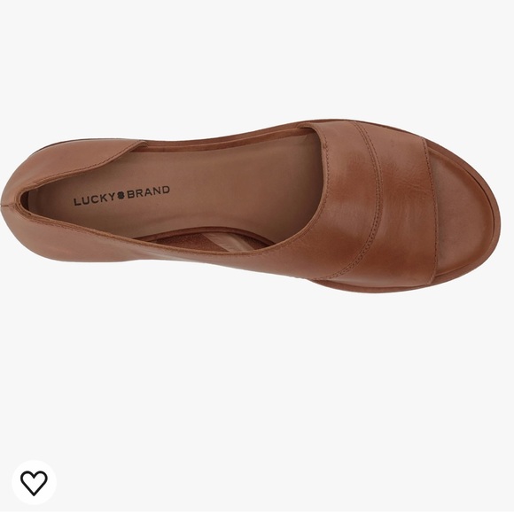 Lucky Brand Women's Serkie D'Orsay Sandal Heeled size 9, color Latte - Picture 8 of 8